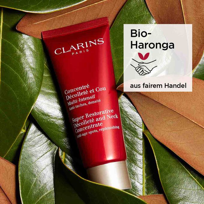 Super Restorative Décolleté & Neck Konzentrat 75 ml Produkt und Verpackung
