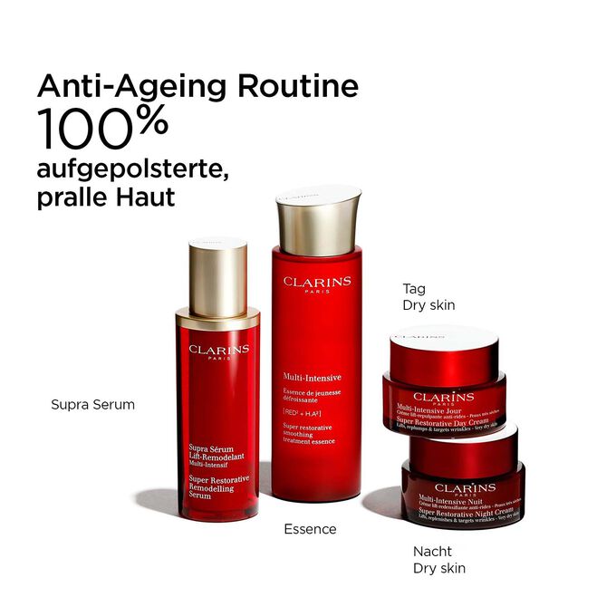 Multi-Intensive Anti-Ageing Routine mit Supra Serum, Essence, Tages- und Nachtcremes