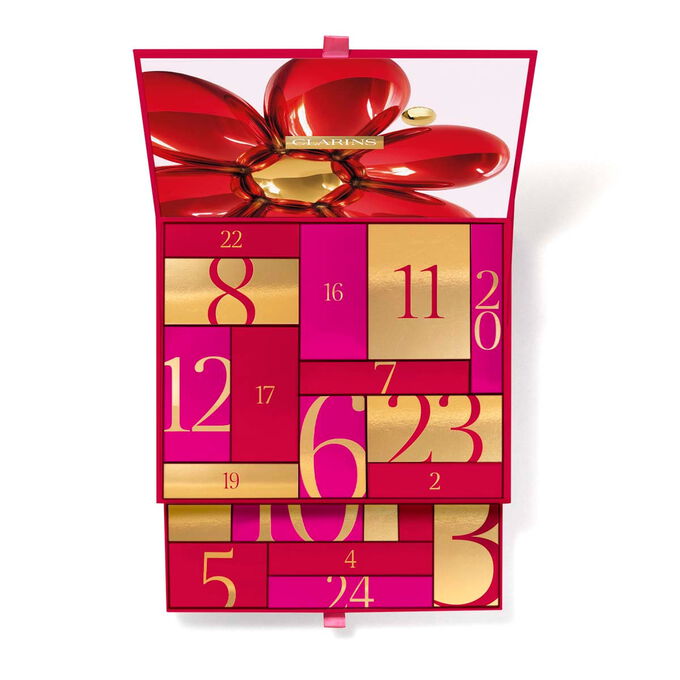 Adventskalender-Box aus Papierverpackung als 24-Tage-Beauty-Countdown-Geschenkset.