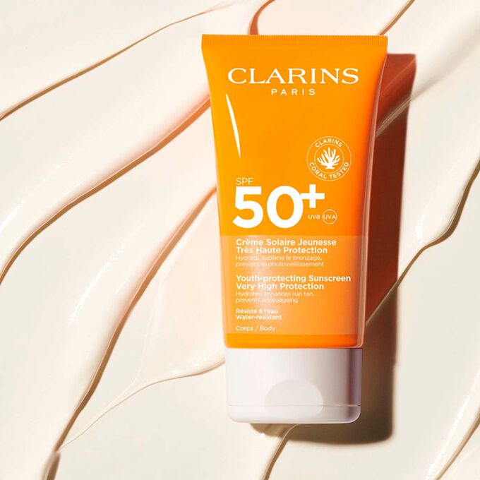 Crème Solaire Jeunesse Très Haute Protection SPF 50+ Corps - Feuchtigkeit spendende Sonnenschutz-Creme für den Körper SPF 50+