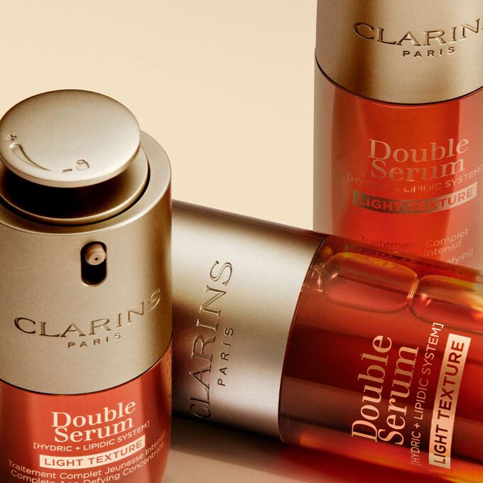 Double Serum Light Texture - Ganzheitliches Gesichtspflege-Konzentrat für jugendliche Haut