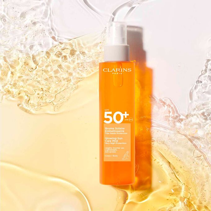 Brume Solaire Embellissante Très Haute Protection SPF50+ Corps - Feuchtigkeit spendendes Sonnenschutz-Körper-Spray SPF 50+