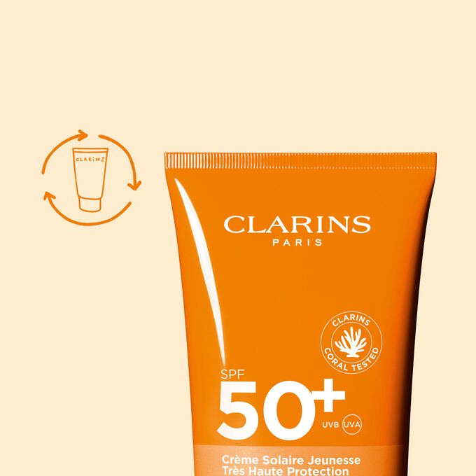 Crème Solaire Jeunesse Très Haute Protection SPF 50+ Corps - Feuchtigkeit spendende Sonnenschutz-Creme für den Körper SPF 50+