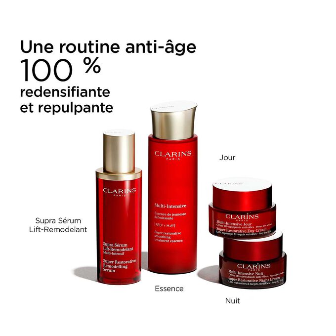 Routine anti-âge Multi-Intensive avec Sérum Lift-Remodelant, Essence, et crèmes jour et nuit