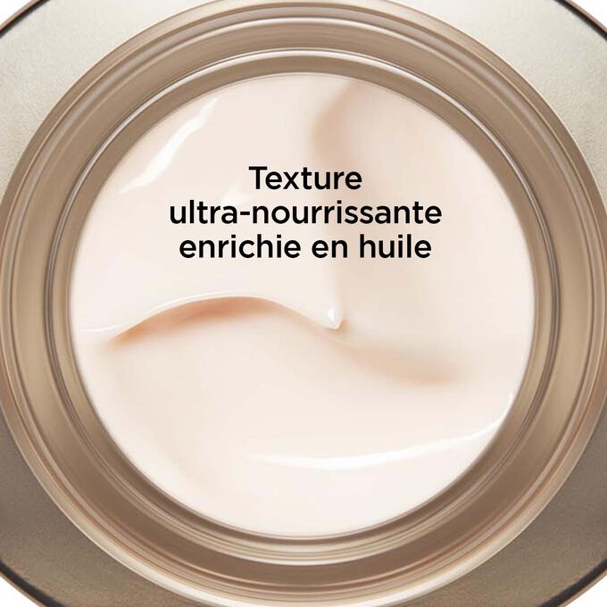 Texture ultra-nourrissante enrichie en huile Crème Nutri-Lumière Jour
