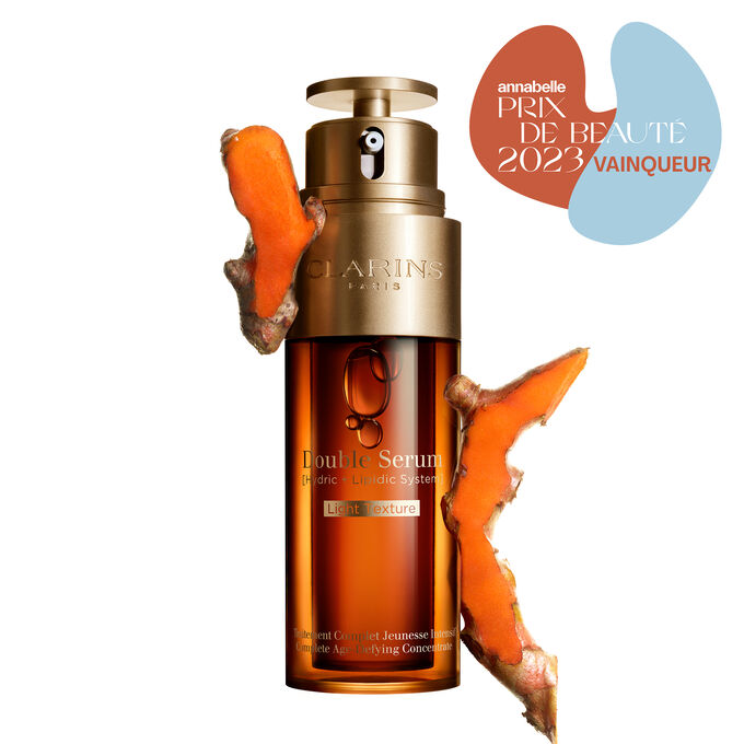 Plan produit Double Serum Light Texture avec ingrédient
