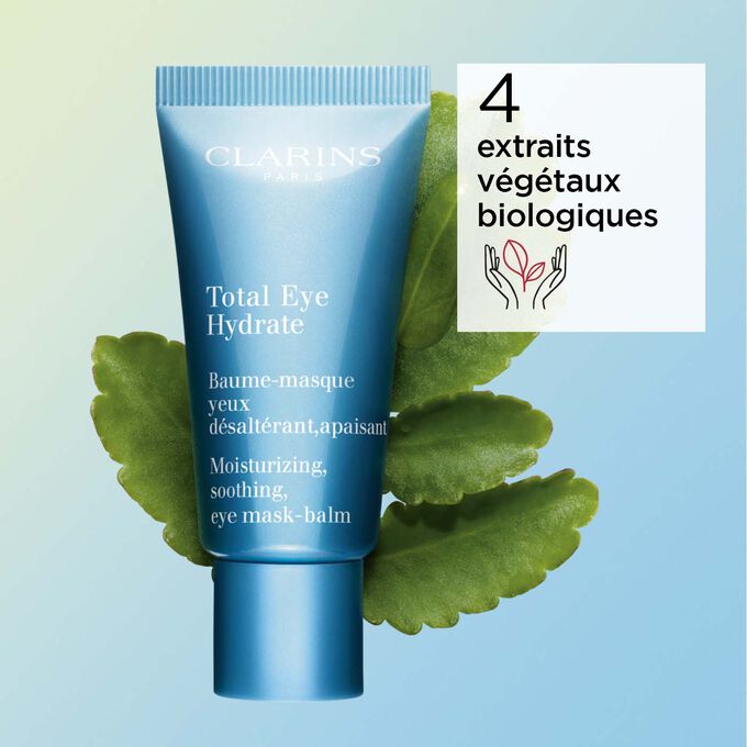 Total Eye Hydrate composé de 4 extraits végétaux biologiques