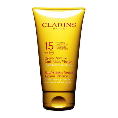 Cr&egrave;me Solaire Anti-Rides Visage Moyenne Protection UVA/UVB 15 