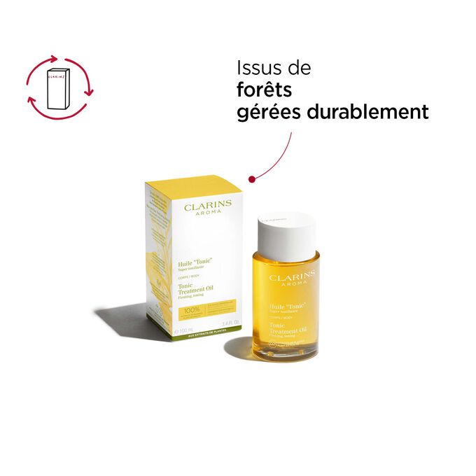 Packaging Huile « Tonic » issu de forêts gérées durablement