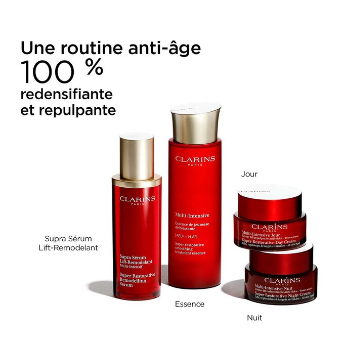 Routine anti-âge Multi-Intensive avec Sérum Lift-Remodelant, Essence, et crèmes jour et nuit