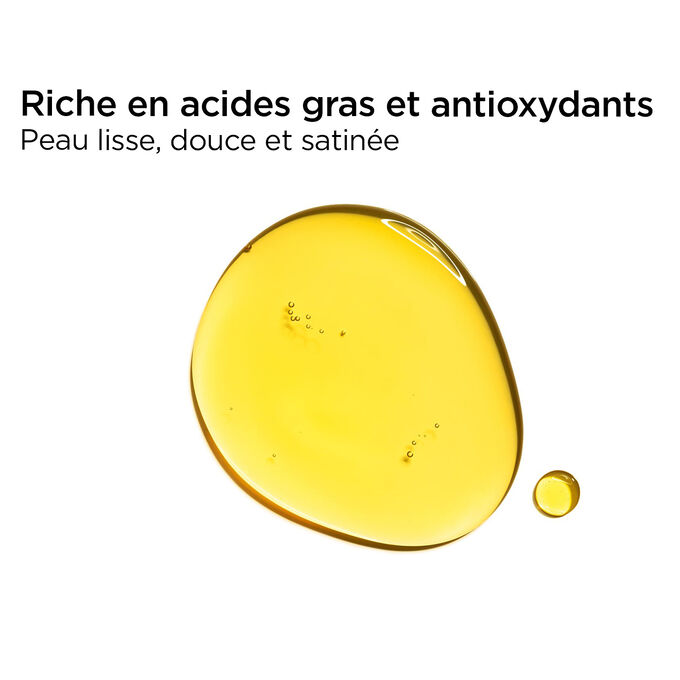 Huile "Anti-Eau" texture douce pour une peau lisse et satinée