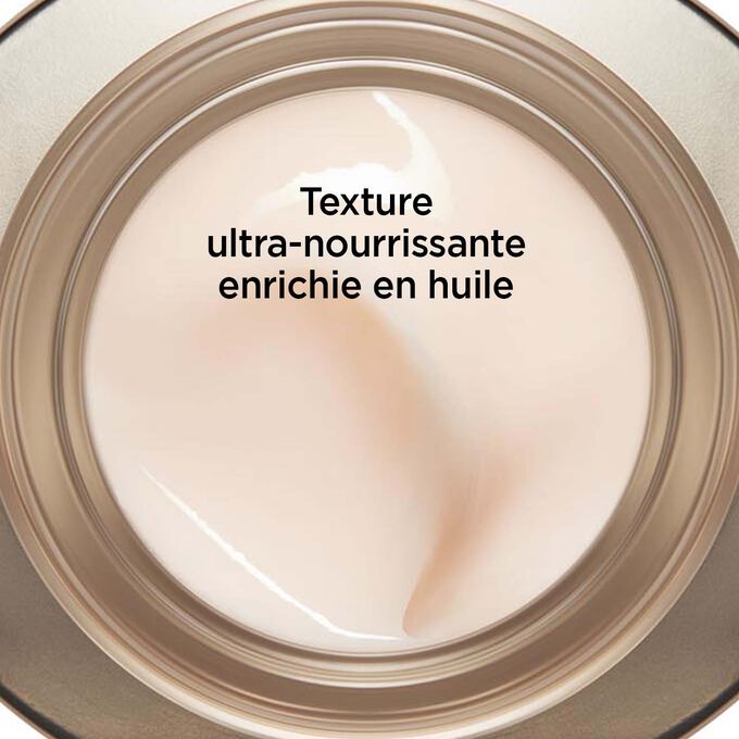 Texture ultra-nourrissante enrichie en huile Crème Nutri-Lumière Nuit