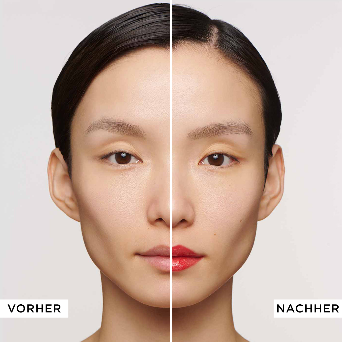 Before and after picture of using the product