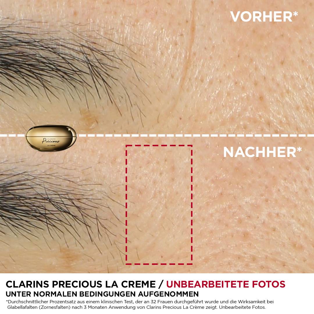 Before and after picture of using the product