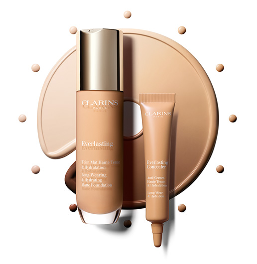 Everlasting & Everlasting Concealer : le duo teint parfait qui résiste aux épreuves du quotidien. - Clarins