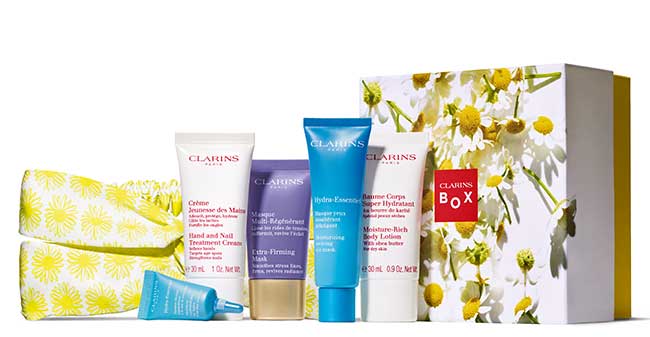 Cocooning box et ses produits disposés devant