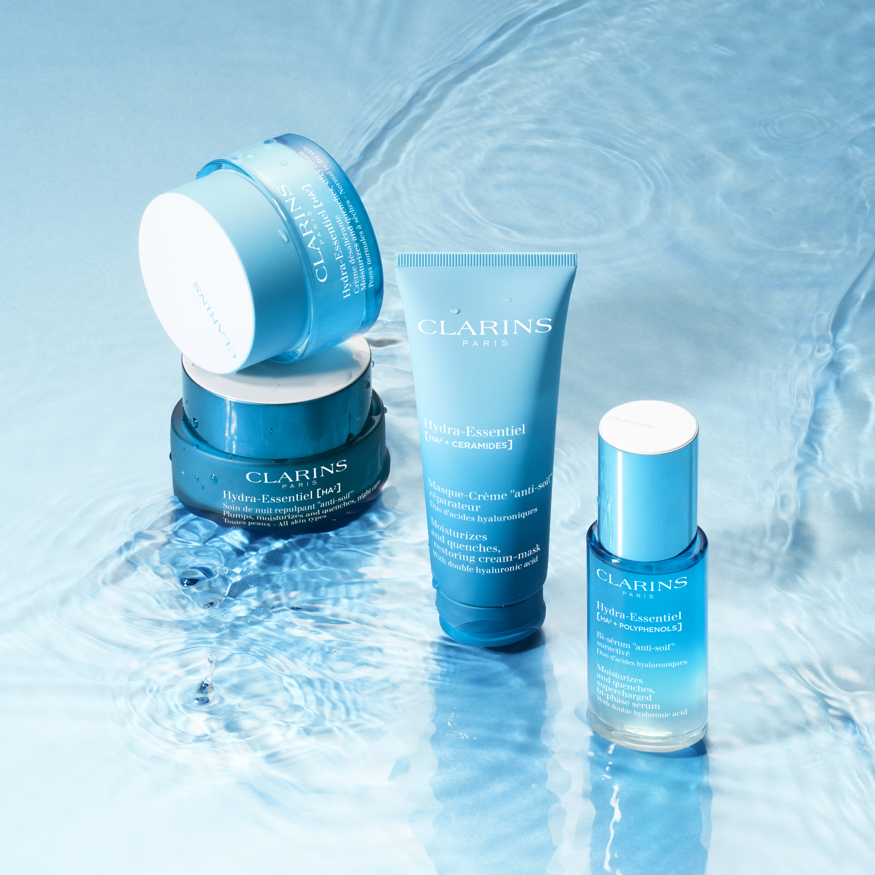 Clarins Sortiment mit Feuchtigkeitspflege