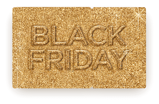 Goldenes Los Black Friday Kampagne