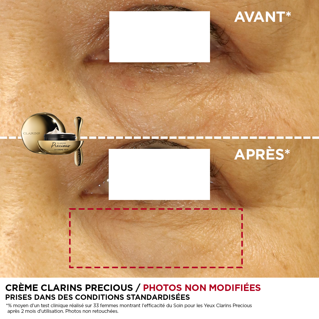 Before and after picture of using the product