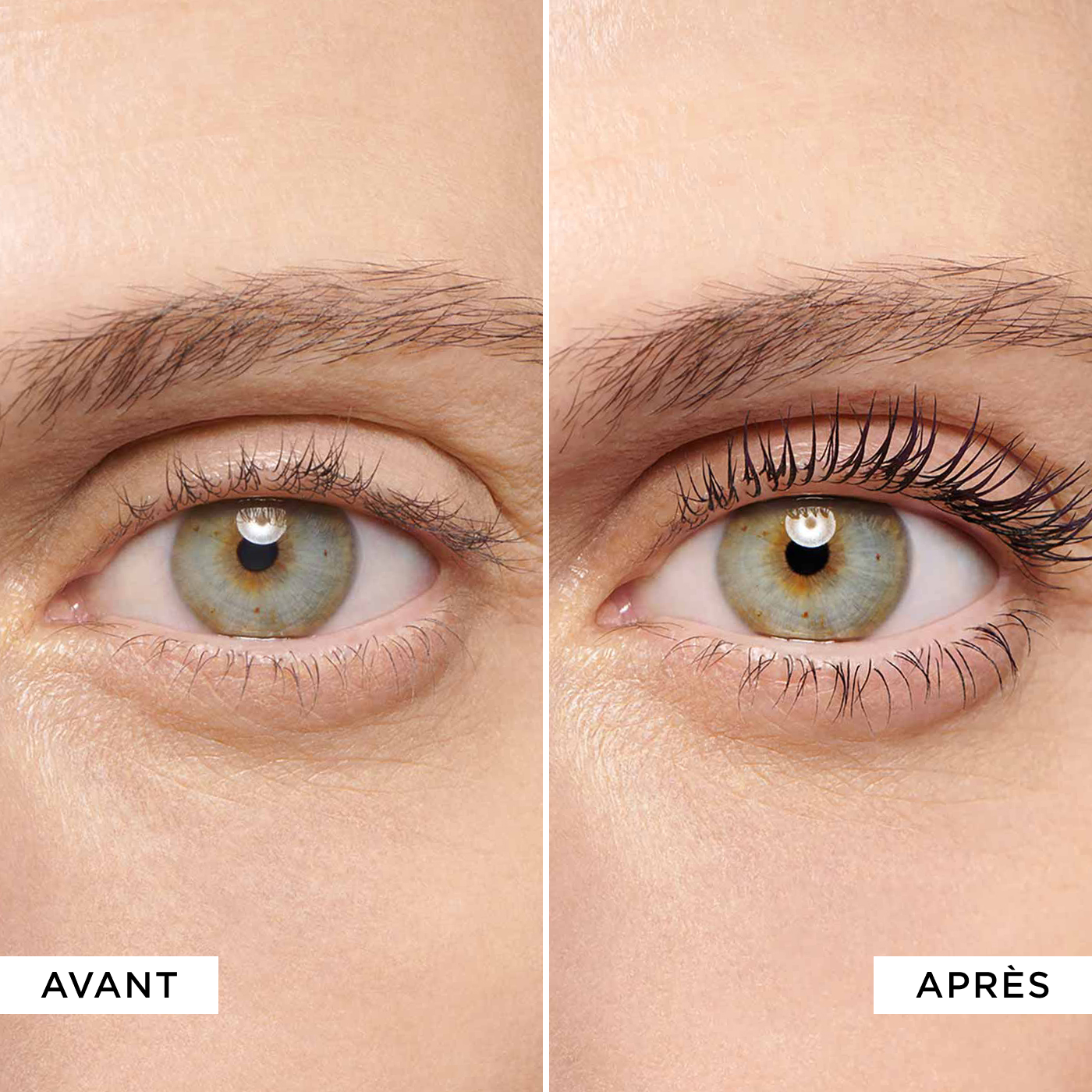 Before and after picture of using the product