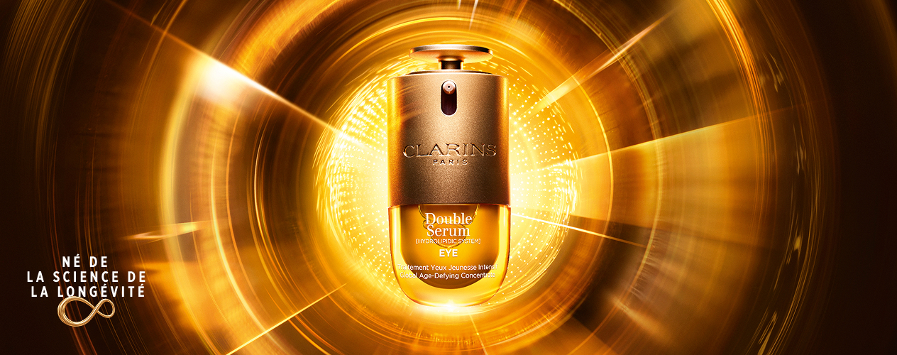 Double Serum Eye Packshot on campaign's background