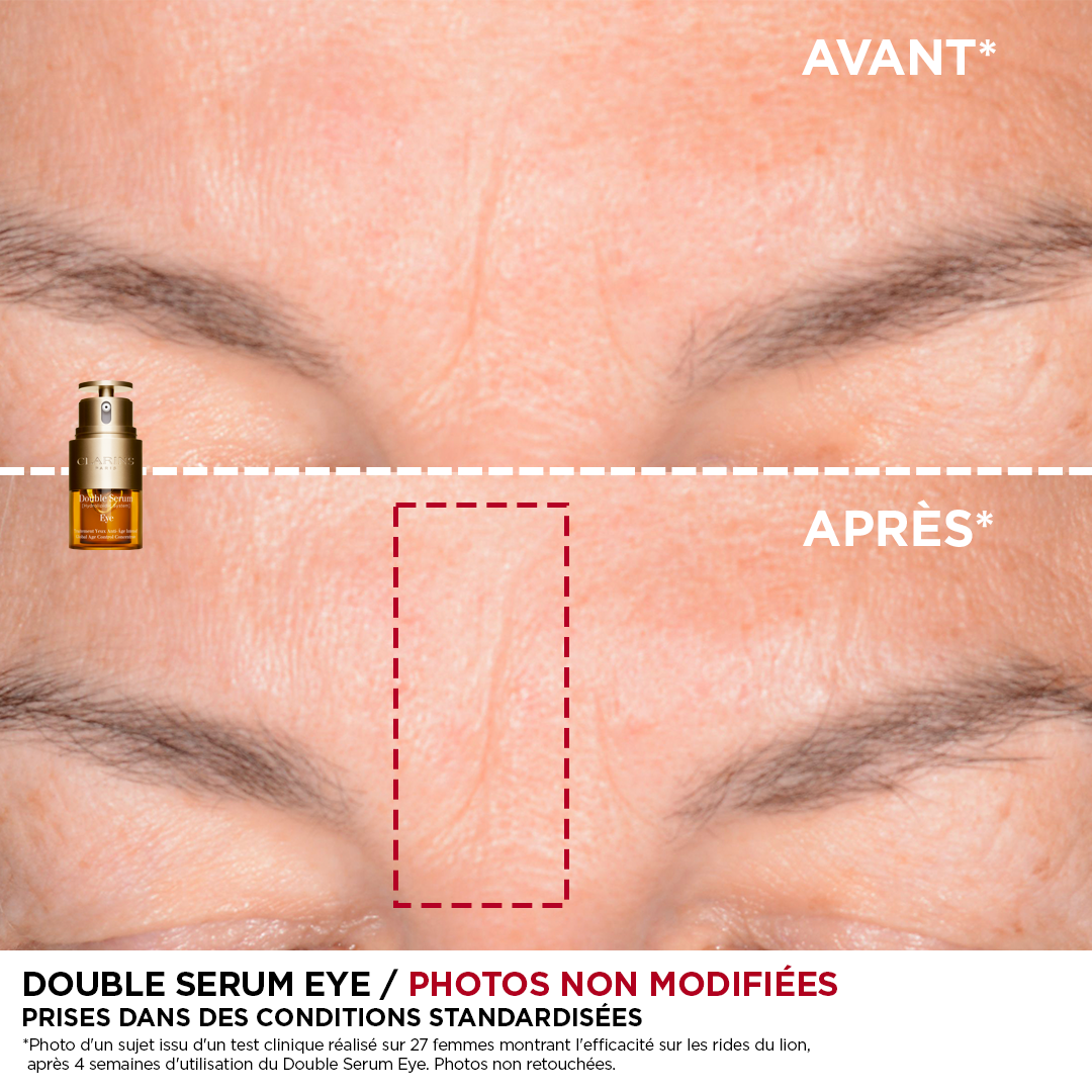 Before and after picture of using the product