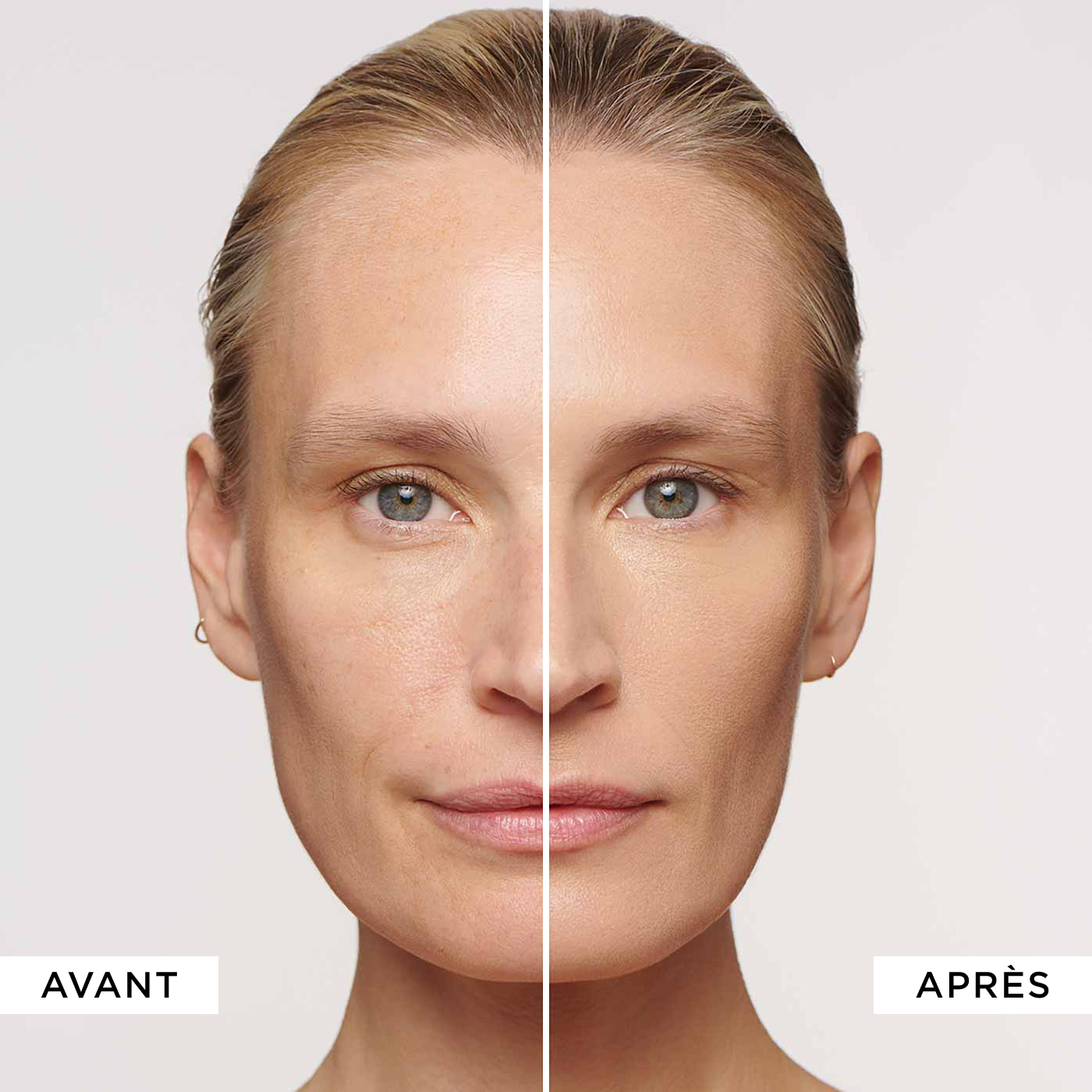 Before and after picture of using the product