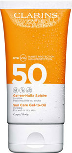 Gel-en-Huile Solaire Corps SPF50+