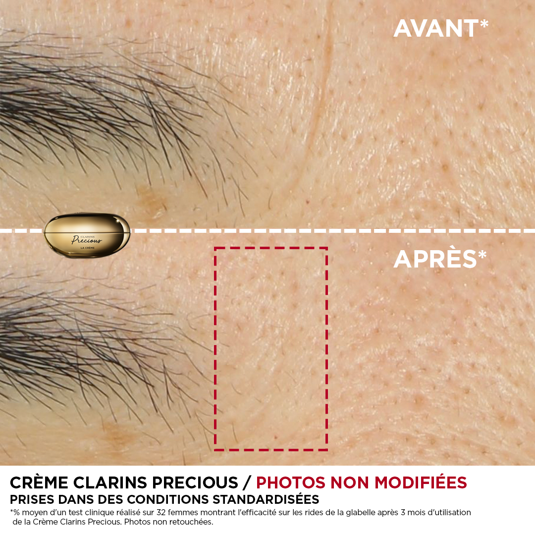 Before and after picture of using the product