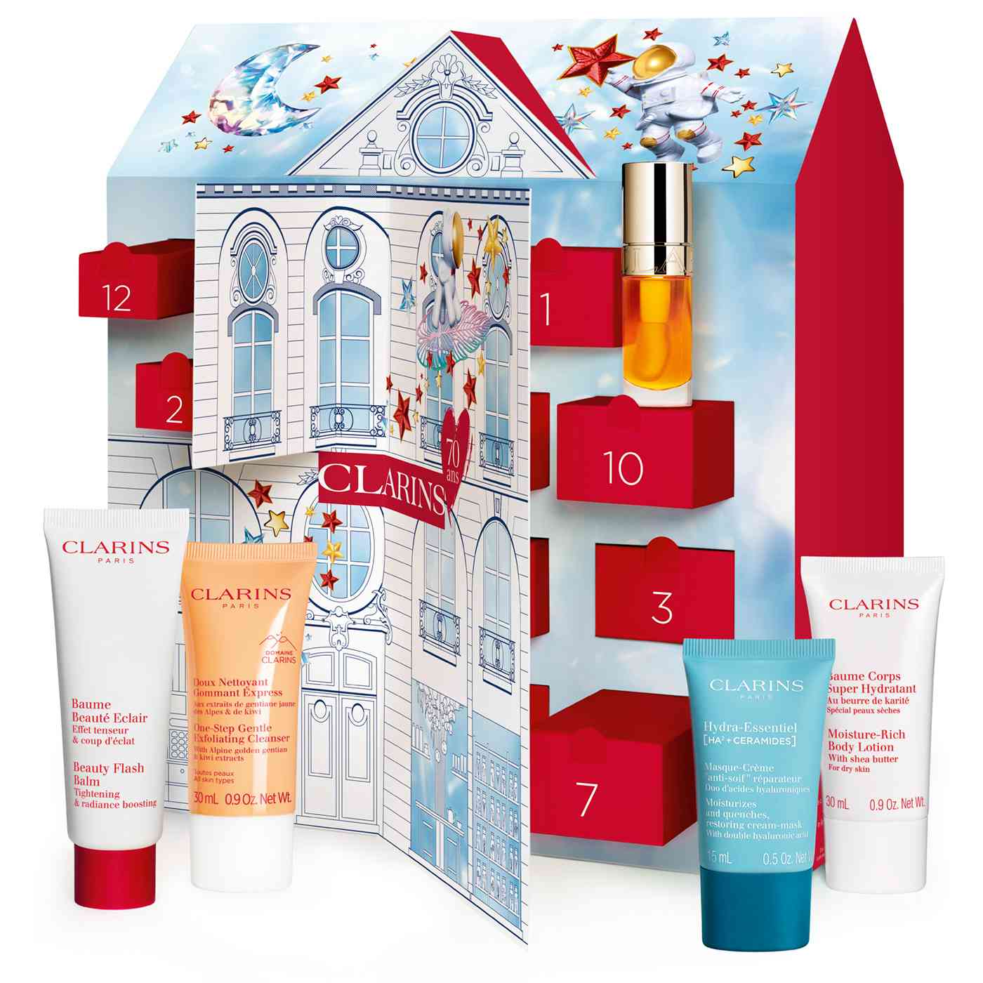 Advent Calendar 12 Boxes Holiday Set 2024 CLARINS®