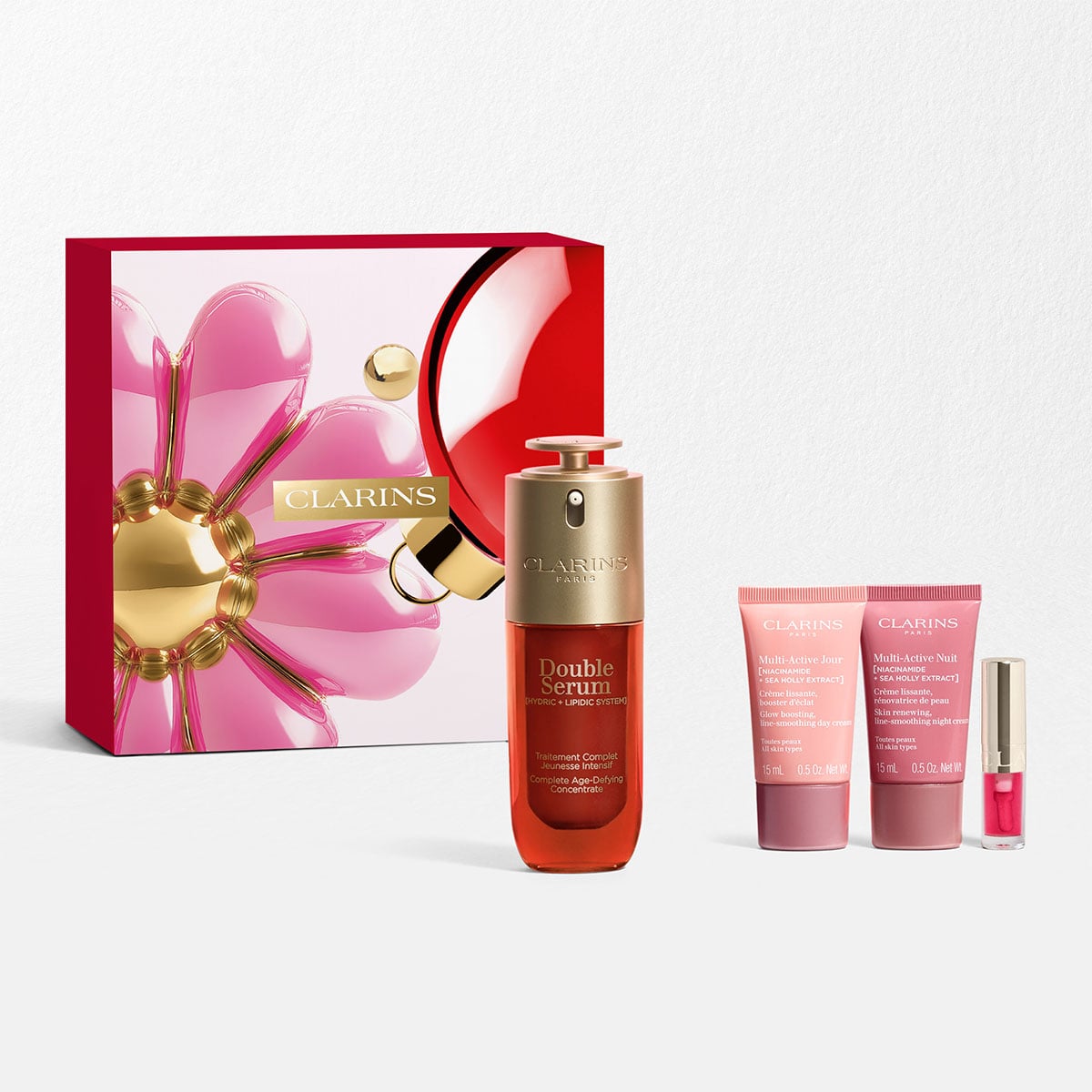 Coffret Soin Visage Anti-&acirc;ge - Double Serum et Multi-Active